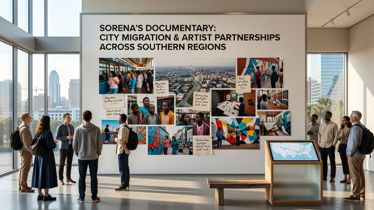 Artist partnership workshop in a southern European studio featured in the documentary